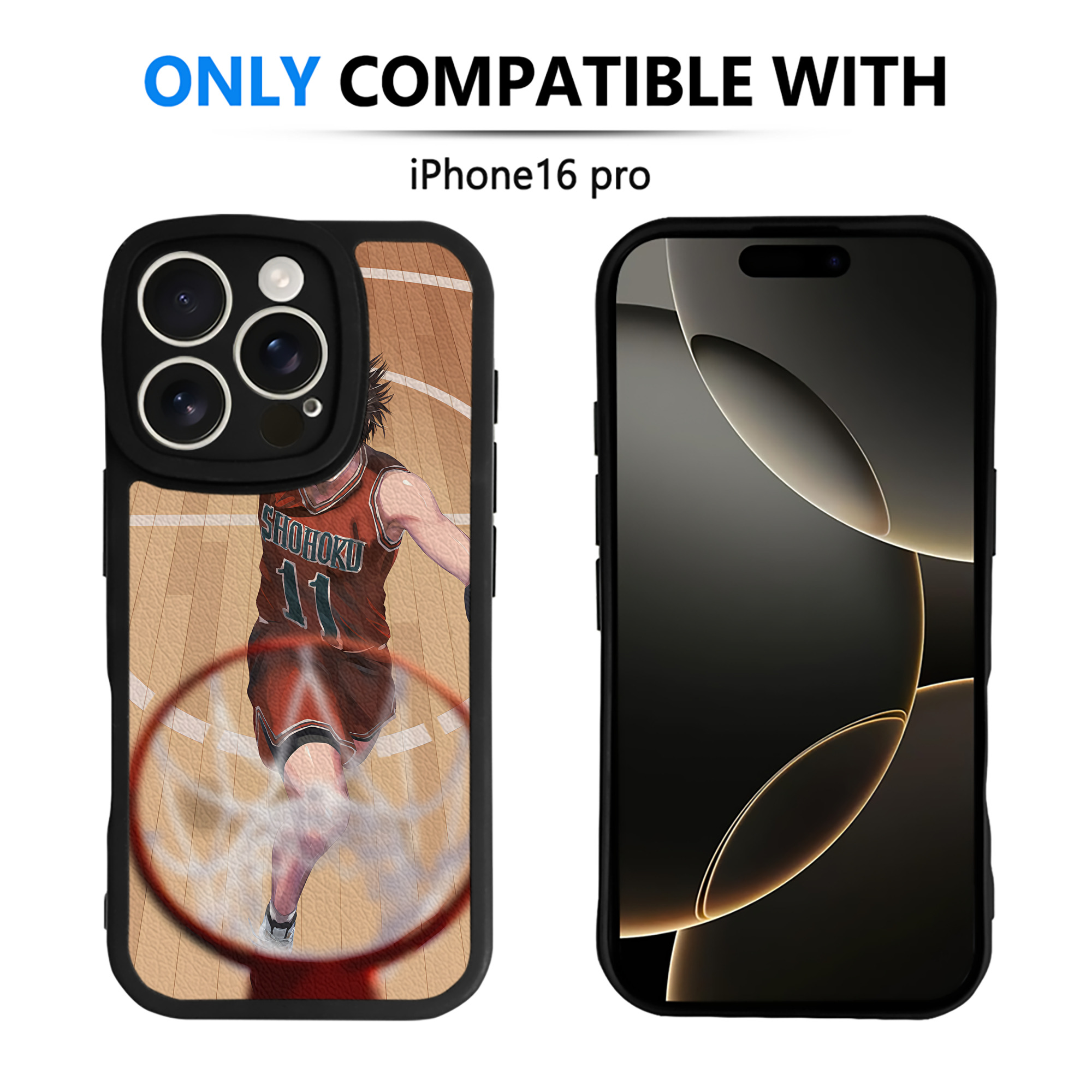 （画像用） SLAM DUNK／スラムダンク 【iPhone 16シリーズ対応】シリコンスマホケース（レザー調） 材質：シリコン